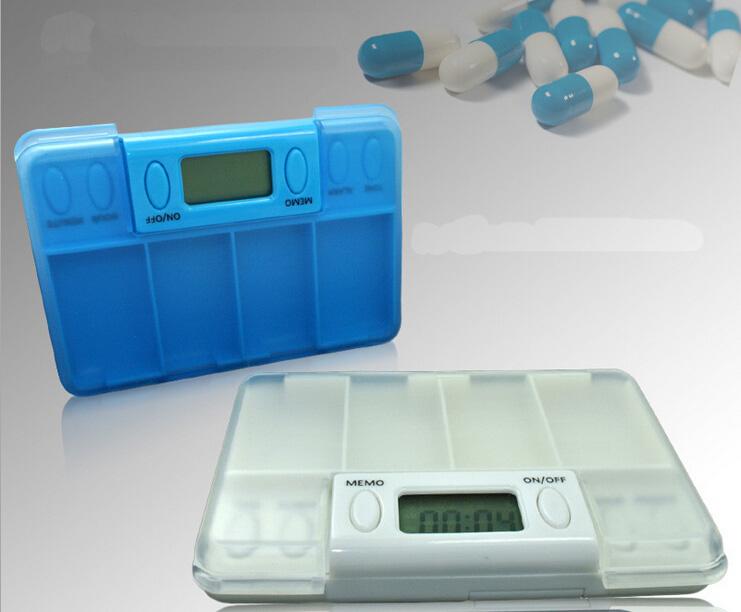 Daily Reminder Electronic Compartment Smart Timing Sealed Pill Case Medicine Box Container Tablet Storage Alarm Organizador