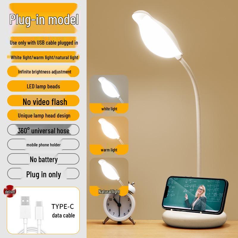 Rechargeable LED Clip-on Desk Lamp: Eye-Protecting, Super Bright Study Lamp