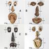 Whimsical Old Man Tree Faces for Garden Decoration