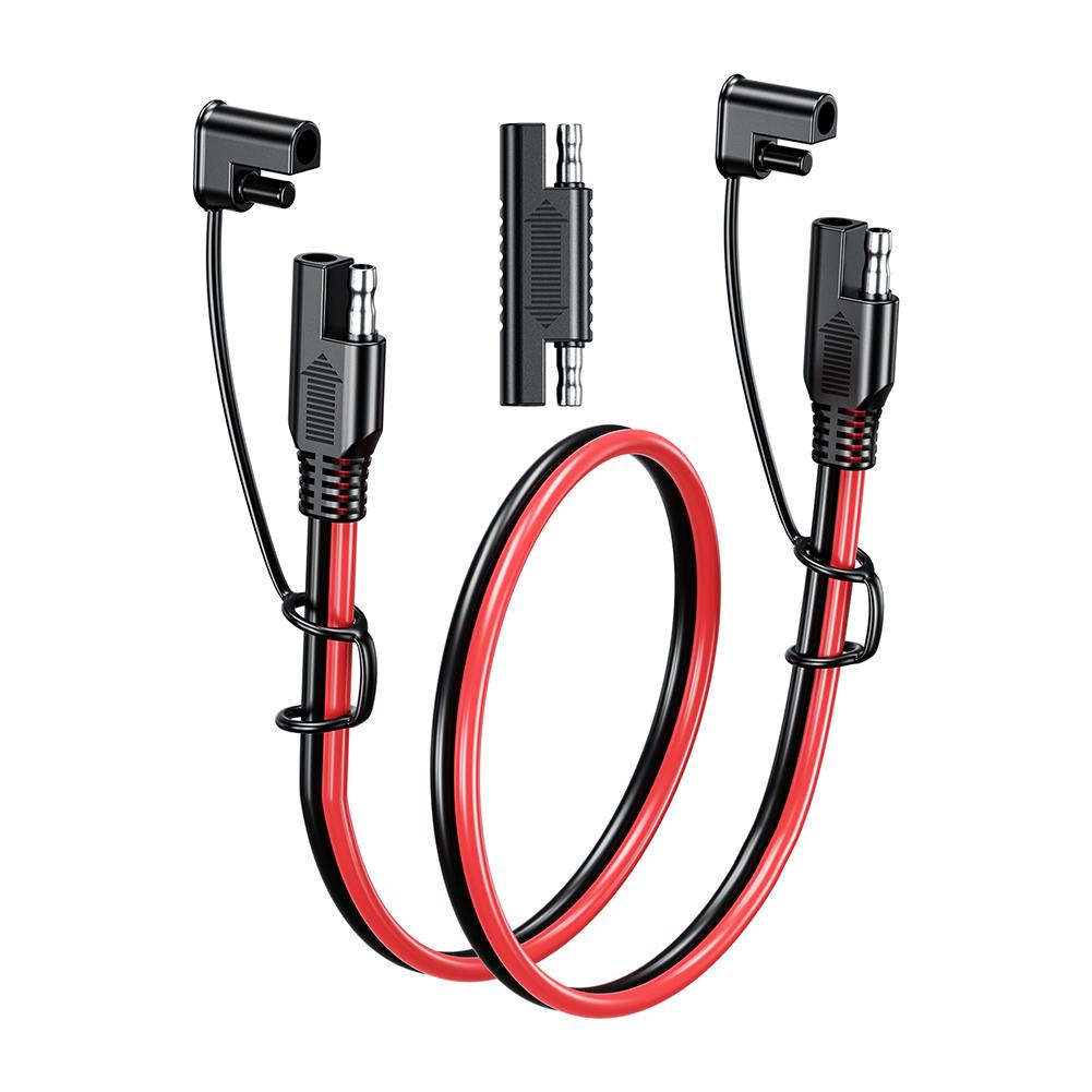 Battery Charging Cable SAE To SAE 12V-36V Solar Auto Battery SAE Power Cable Connector 16AWG Car Battery Solar Cables Waterproof