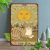 1pc Sun Tarot Metal Sign 8x12 Inch UV Print Aluminum Wall Art Home Office Bar Cafe Decor Indoor Outdoor Hanging Plaque