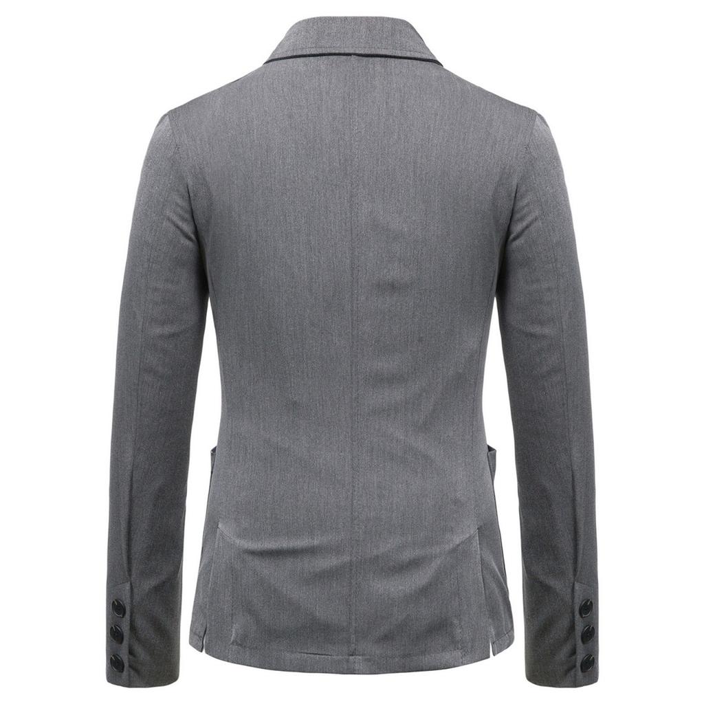 Men's Solid  Long Sleeve Casual Suit Slim Fit  Jacket