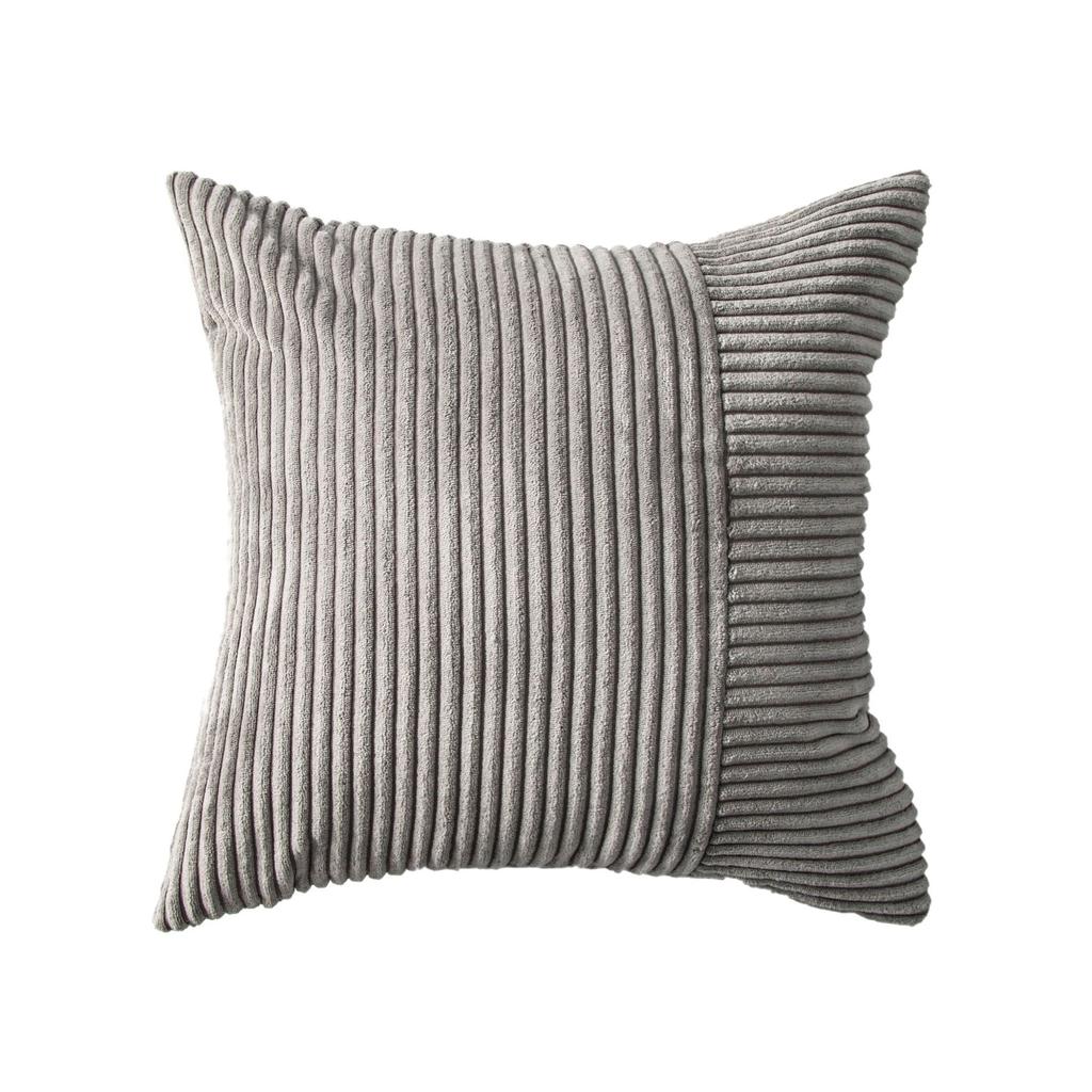 Simple and Simple Ins Style Corduroy Stitching Pillow Cover Style Living Room Sofa Cushion Solid Color Cushion Pillow