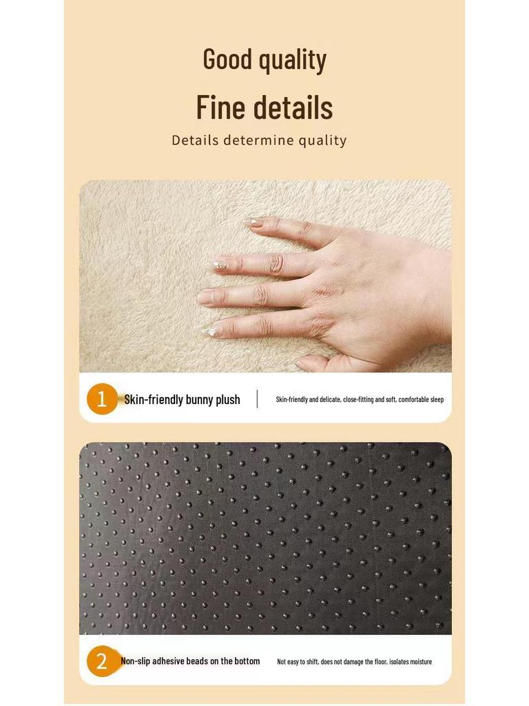 Cozy Winter Square Pet Bed for Small & Medium Dogs - Thickened Mat for Teddy & Corgi