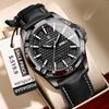 Top Luxury Waterproof Luminous Date Week Watch For Men Quartz Sport Leather Men's Watches