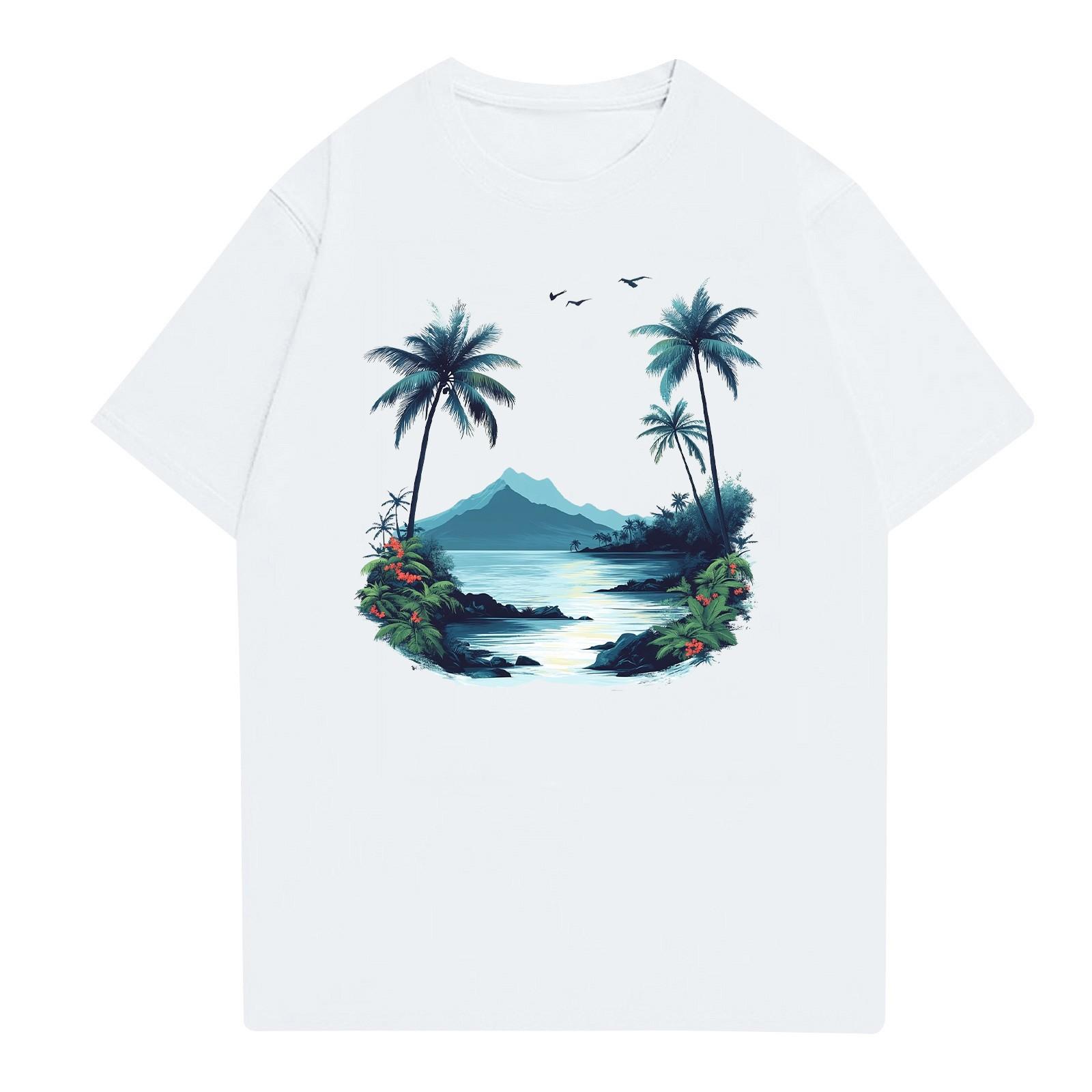 

Чоловіча сорочка зі стоячим коміром і коротким рукавом Вільна святкова сорочка для відпочинку Чоловіча XL білий