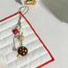 Butterfly Heart Bead Pendant Phone Charm Hangings Rope Cute Phone Chain Strap Bag Decoration Lanyard Keychain Accessory