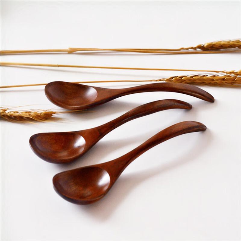 Japanese Wooden Curved Handle Stirring Spoon