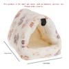 1PCS Coral Fleece Dot Printing Small Foam Pet House Hanging Hamster Bed For Small Animals Squirrel Parrot Cotton Nest