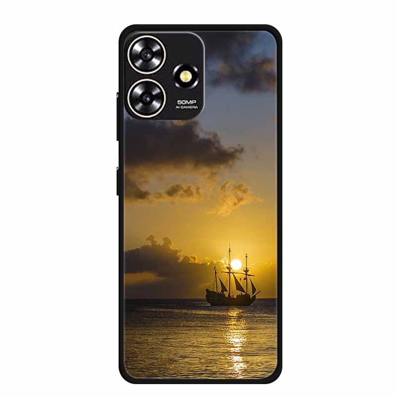 Für ZTE Blade V50 DESIGN 4G Hülle Original Weiches Silikon TPU Handyhüllen Rückseite für ZTE V50 Design 4G Mode Planet Coque