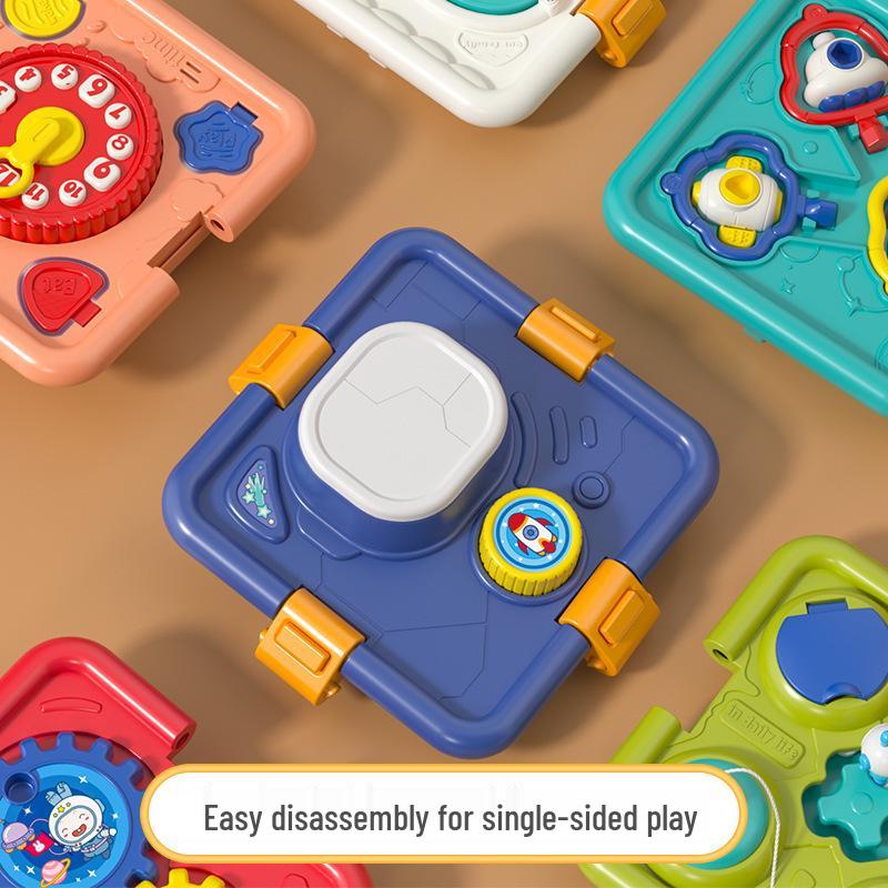 Multifunctional Music & Puzzle Hexahedron for Children's Early Education