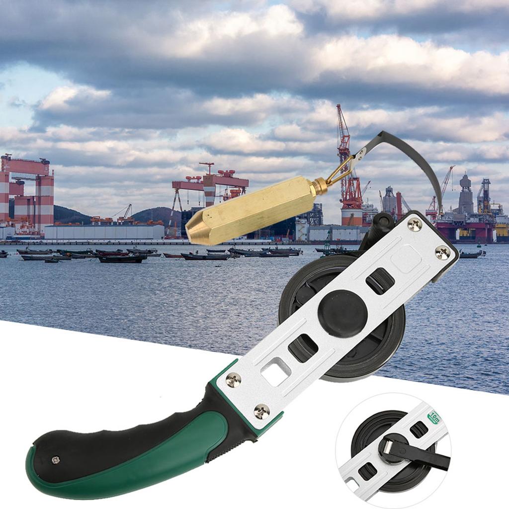 10m Ruletă pentru Măsurarea Nivelului de Ulei Păcură Petrol Alamă Plumb Ruletă pentru Măsurarea Adâncimii Rezervorului de Ulei