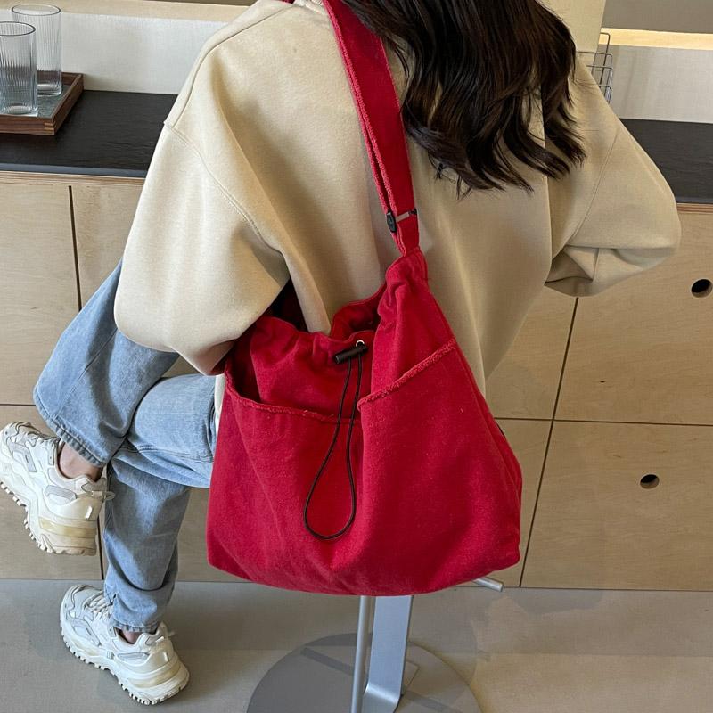 Taška přes rameno Dojíždění Plátěná crossbody taška Nákupní taška