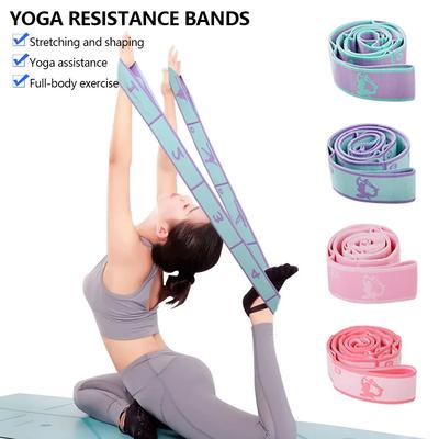 Yoga Stretch Strap, Sports Exercise Resistance Bands for Dance, Gymnastics, Workout, Pilates Stretch Belt for Physical Therapy