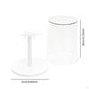 Clear Figure Display Case Rotating Stand for Collectibles Doll Storage Box