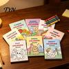 Art Supplies for Early Education 8PCS Children's Cartoon Coloring Book, Animals/Fruits/Vehicles/Fairy Tale Characters Theme, Thickened Ink-proof