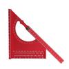 3D Woodworking Angle Ruler Half Round Triangular Ruler Multi Angle Measuring Square Protractor 0 180 Degree Adjustable