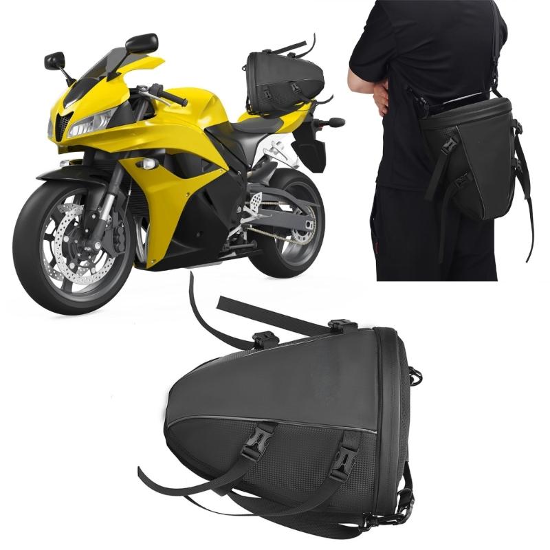 Waterproof Motorcycle Riding Pack Multiuse Tail Bag Helmets Gear Organized Storage Backpack with Spacious Compartments