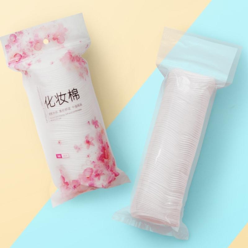 Lock Stitches Edging Cotton Rounds Thickened Texture For Effective Cosmetic Application Hypoallergenics Reusable Facials Pads