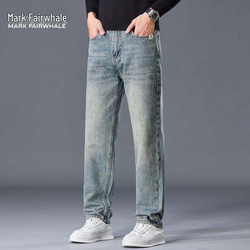 

Мужские джинсы прямого кроя Mark Fairwhale с эффектом стирки 38