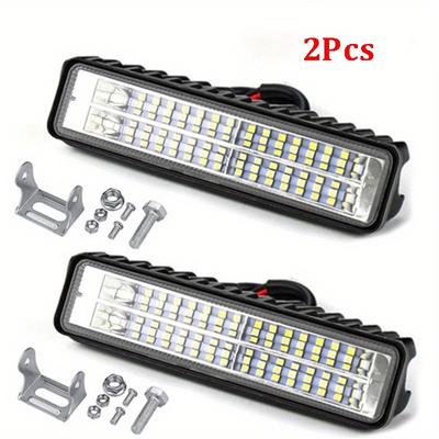 1/2 Adet LED Farlar Oto Motosiklet Kamyon Tekne Traktör Römork Offroad Çalışma Işık Çubuğu Spot Işıkları Sürüş Sis Lambası