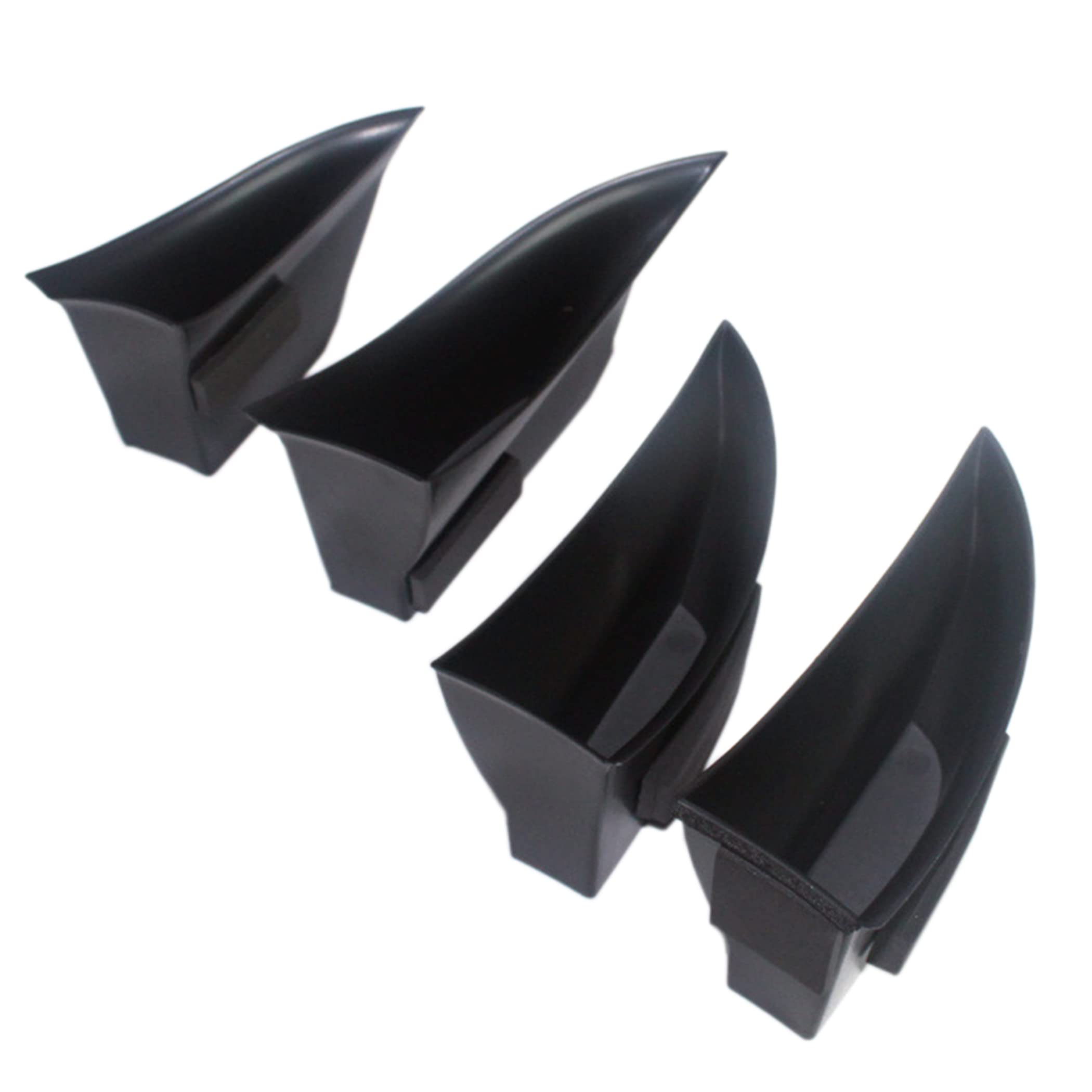 

nullie Mercedes-Benz S-Class W222 Front and Rear Door Pocket Storage, Left-Hand Drive, Set of 4 (Black)