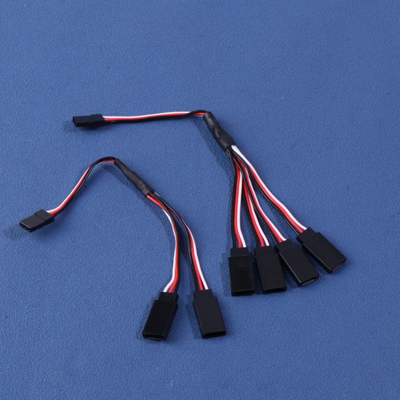 Servo Extension Cable 150mm/200mm Long For Model Cars Ships Aircraft 1 To 2/3/4 Y-lines