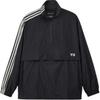 Nylon Shell 1/2 Zip Three Stripes High Neck Loose Fit Long Sleeve Jacket Men Jackets Black JD9796