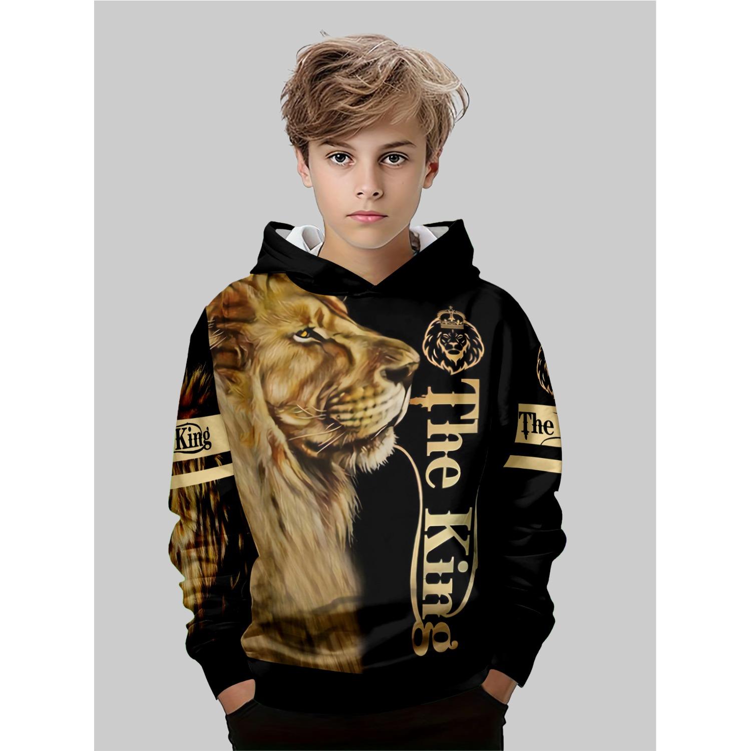 

Детская одежда, толстовки для мальчиков, с длинным рукавом, с 3D-принтом, весенне-осенние, повседневные, модные топы для улицы 13-14Y