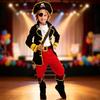 Pirate Costume for Kids Decor Halloween Party Favors Photo Props S