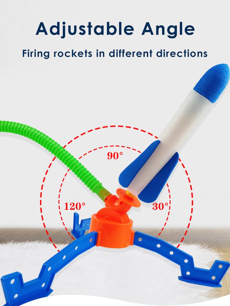 Outdoor Air Pressed Stomp Rocket Toys For Kids Jump Sport Games Foot Pump Launcher Soaring Rockets Play Set