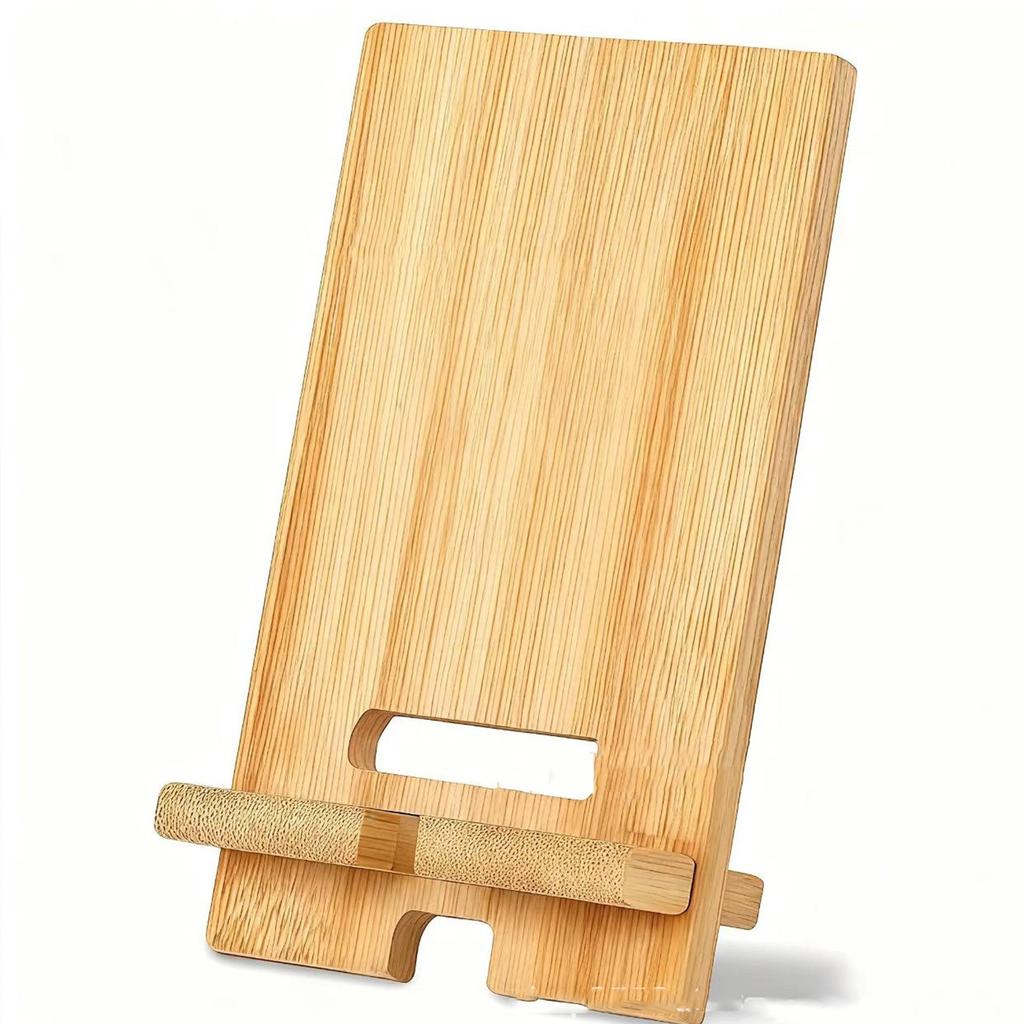 Wooden Phone and Tablet Stand - Detachable, Portable with Charging Hole, Multiple Styles Available