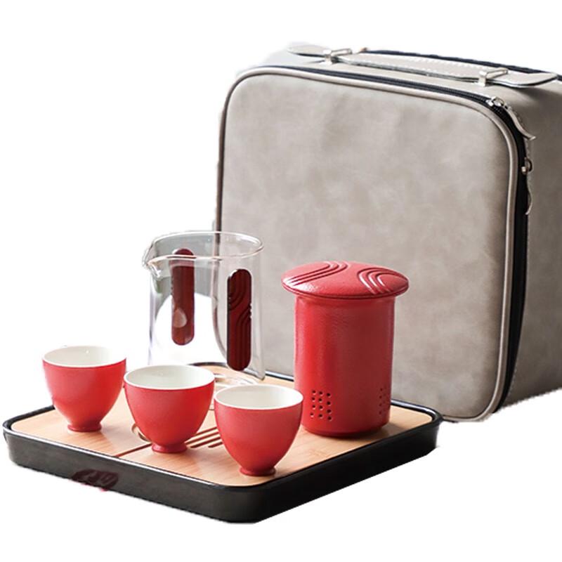 

DARUNYAO Fashion Glass Travel Tea Set