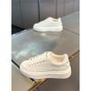 Spring and summer new thick-soled leather breathable board shoes comfortable sneakers bjd