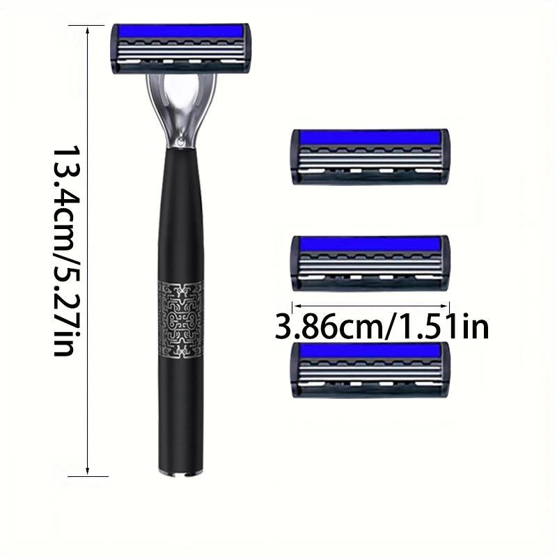 3-layer Shaver sackPremium Stainless Steel Safety Razor with Replaceable Blades - Smooth and Comfortable Shave for Men and Women