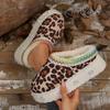 Snow Boots Are Casual, Wear Thick-soled Wool Shoes 2025 Autumn and Winter New Semi-toe Slippers Plush Women's Cotton Shoes