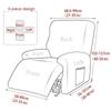 1 3 Seat Recliner Sofa Cover for Living Room Elastic Reclining Chair Cover Protection Non-slip Relax Armchair Couch Slipcovers