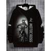 Boys' Fashionable Off-road Motorcycle 3D Printed Long Sleeved Hooded Sweatshirt, Boys' Spring and Autumn Sportswear