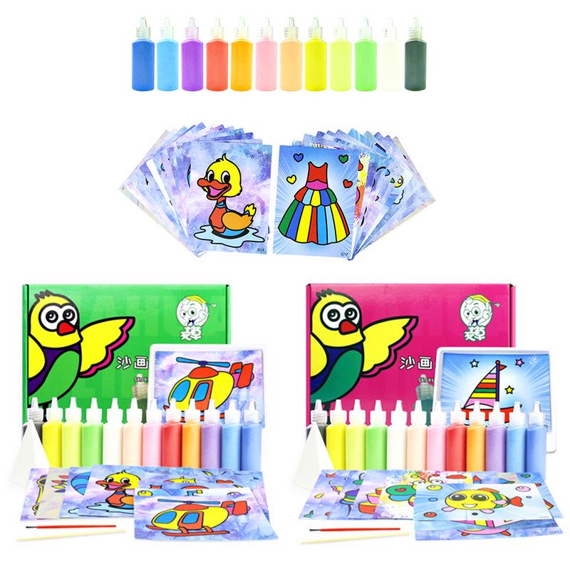 Buy Children's Sand Painting Set Kids DIY Color Sand Painting Color