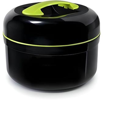 Insulated Food Box - IBILI - Black/Green - 1.4 L - Double Wall - Round