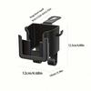 1pcs Multi-Functional Car Seat Back Storage Rack With Cup Holder Phone Holder & Hook - Fits Most Models For Water Bottles Milk Tea Bags