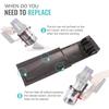 Clear Bin Slide Compatible with Dyson V10 V11 V15 SV12 SV14 SV15 SV22 Clear Bin Motor Head Vacuum Cleaner Dust Bin Parts Replacement Parts (16.4cm)