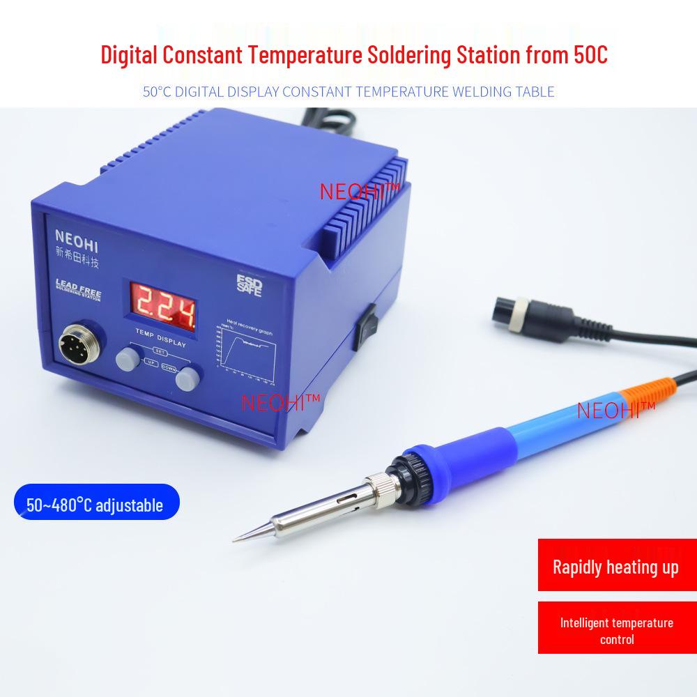 Adjustable Temp Soldering Station with Digital Display and Rivet Welding Iron
