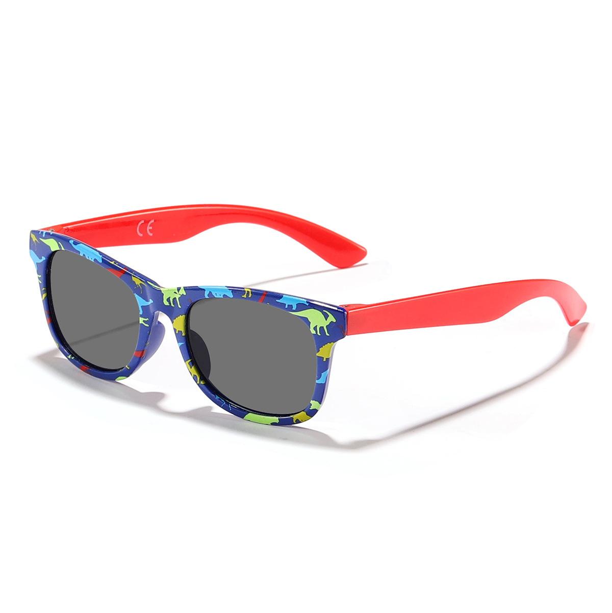 New Cartoon Colorful Printed Box Children s Outdoor Sunshade Sunglasses Cartoon Cute Baby Trendy Sunglasses