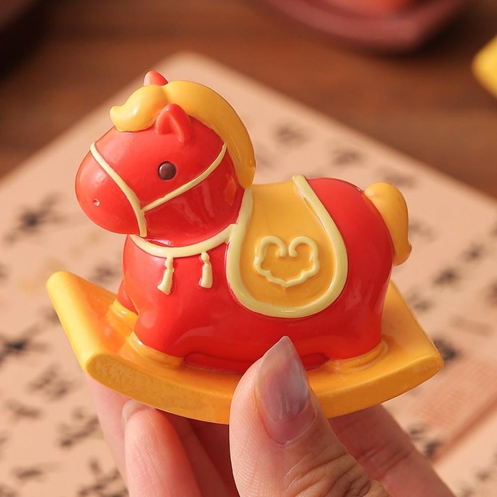 Cute Zodiac Horse Figurines Resin Horse Figures Ornament  Chinese New Year