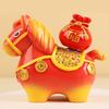 Zodiac Horse Ornaments Handcrafted Year Of The Horse Resin Cartoon Horse Statue Diy Craft