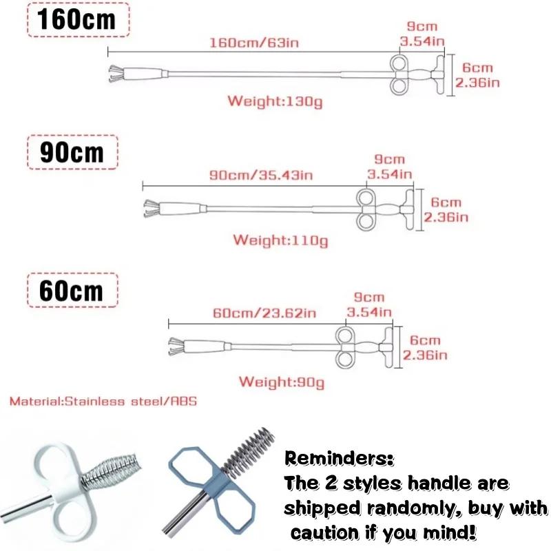 Spring Pipe Dredging Tools Sewer Pipe Unblocker Drain Snake Hose Drain Cleaner Sticks Clog Remover Cleaning Household