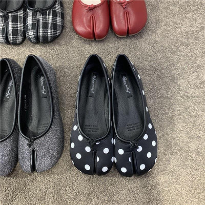 2025 spring and autumn new Doudou shoes women's shoes sub-toed pig's trotters shoes toes lazy horseshoe shoes flat single shoes autumn