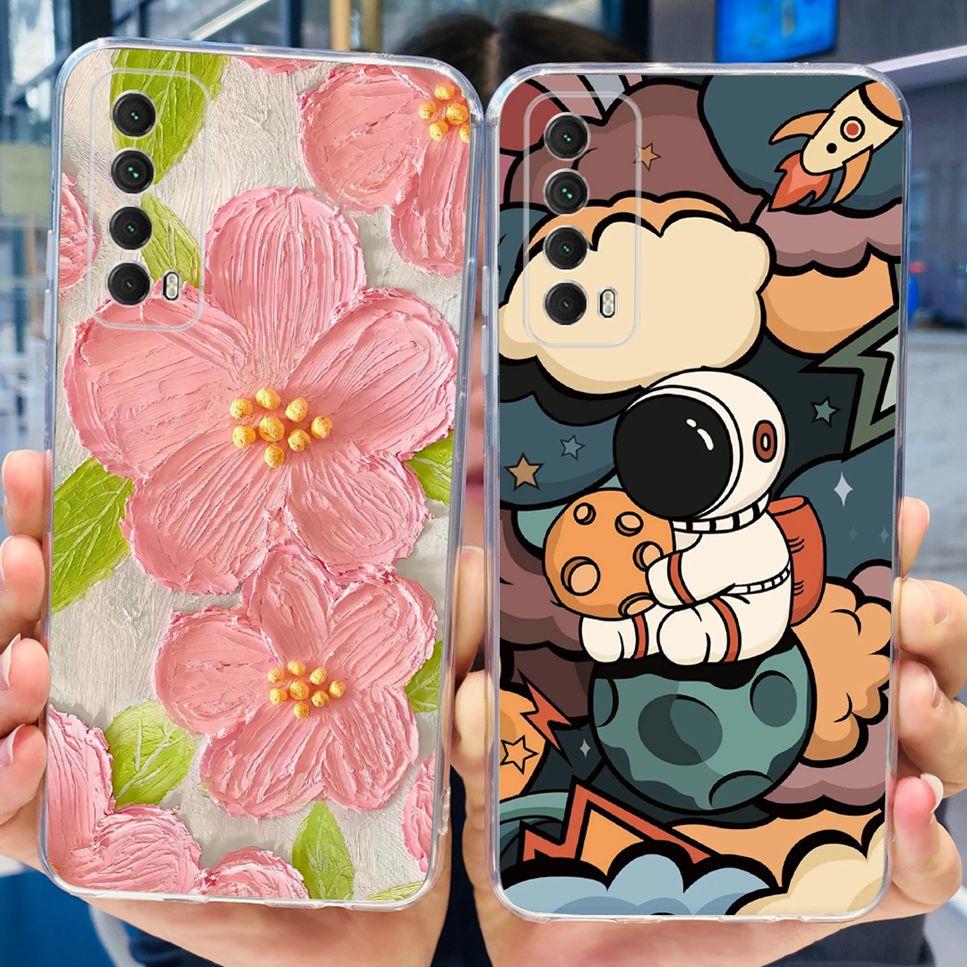 For Huawei P smart 2021 Case New Design Fashion Print Soft Silicone TPU Cover For Huawei P Smart 2021 PPA-LX1 Phone Case Fundas