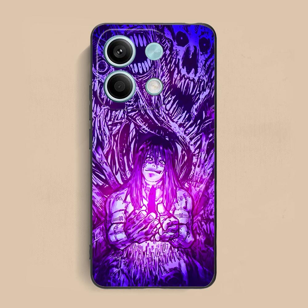 JJK Mahito Phone Case for Xiaomi Redmi 15 14 13 12 A5 3 2 1 C Plus 4G 5G Soft TPU Shockproof Cover